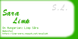 sara limp business card