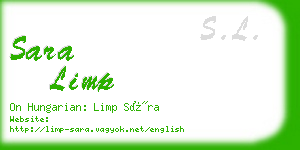 sara limp business card